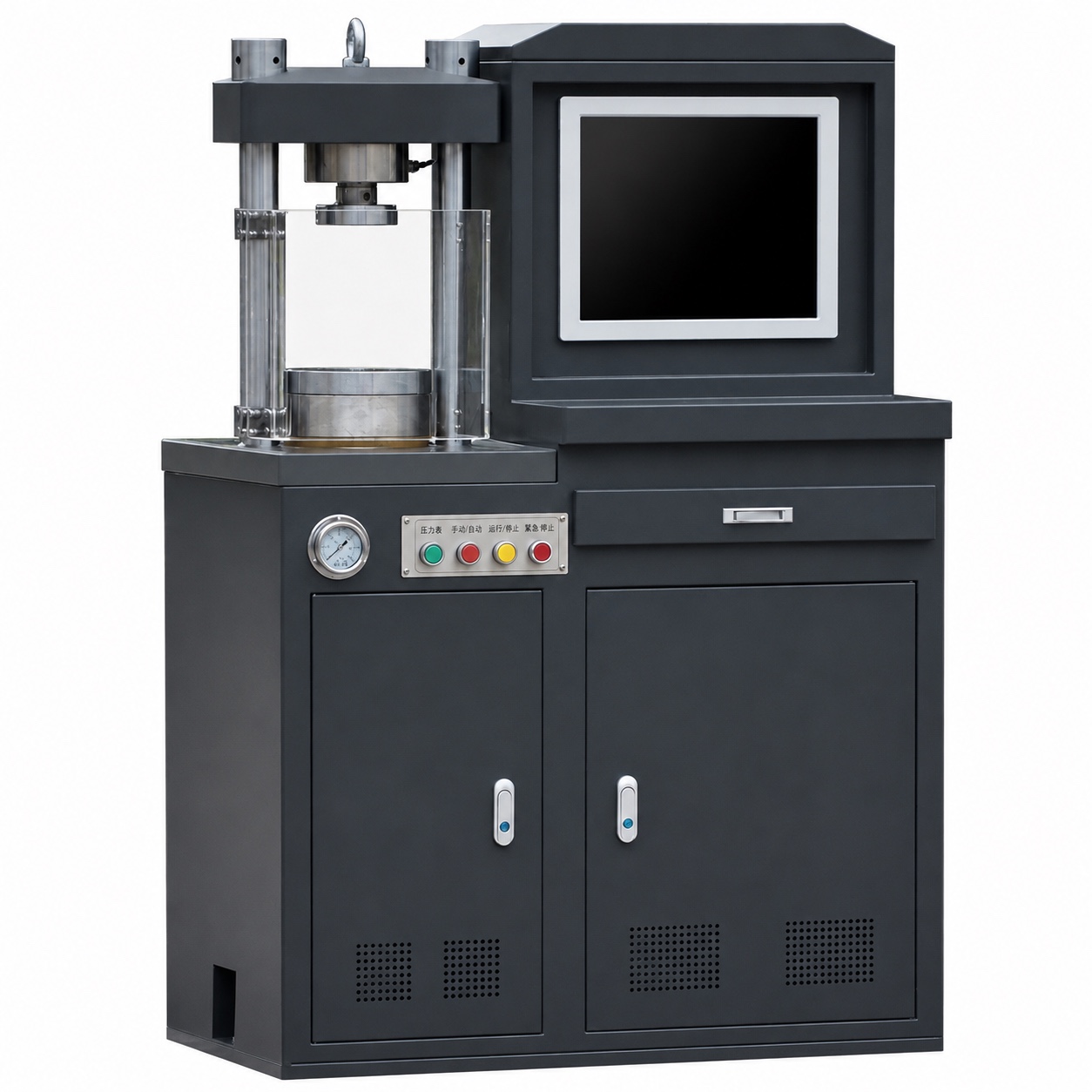 LS-CP300C Servo-Hydraulic Cement Compression Machine (300 kN) | EN 196-1, ASTM C109, GB/T2611, GB/T17671, GB/T16826, GB/T50081