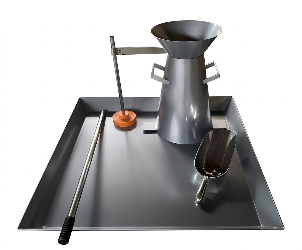 LS-SL10 Concrete Slump Cone Test Set | ASTM C143, EN 12350-2