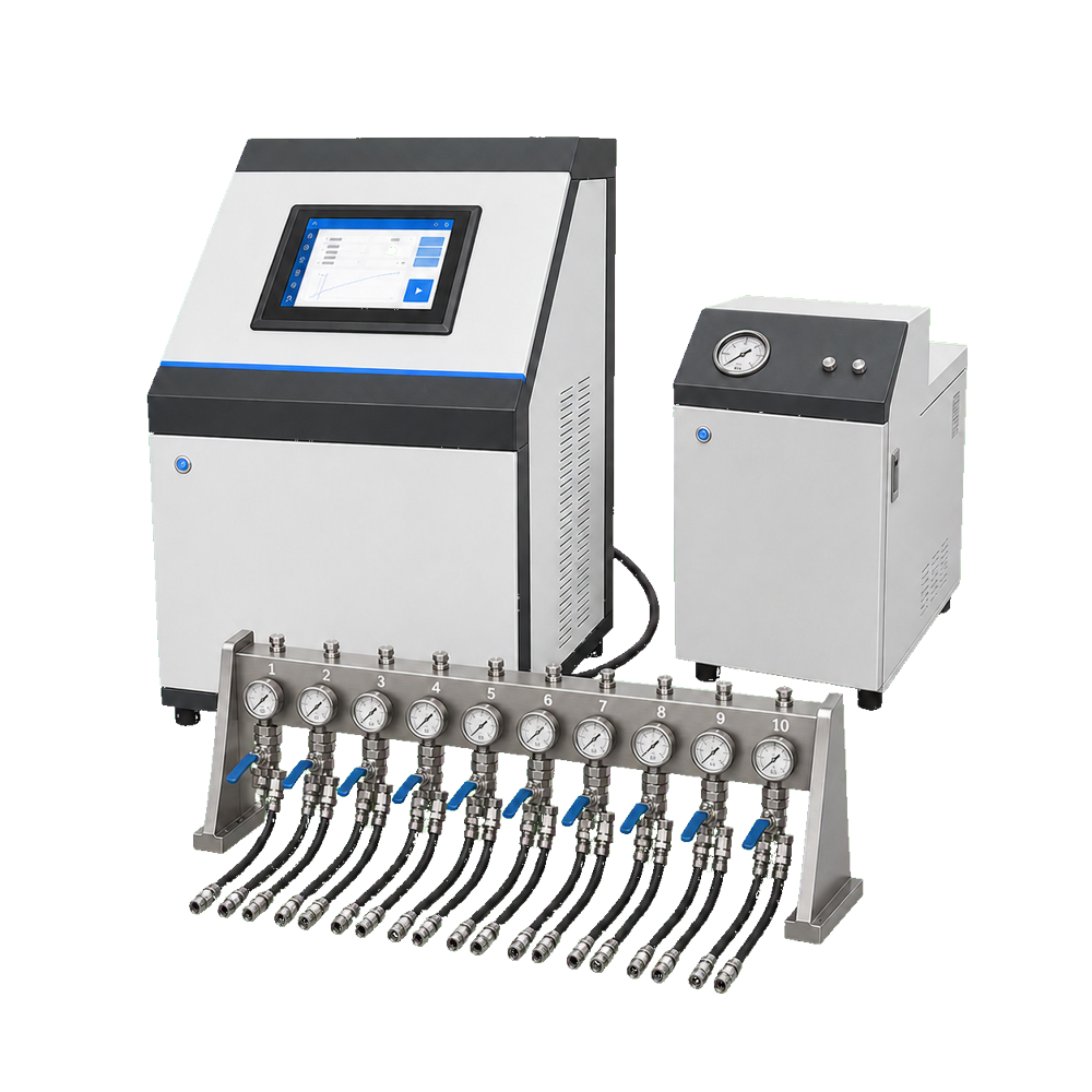 LS-HPT10 10-Station Pipe Hydrostatic Pressure & Burst System | ISO 1167, ASTM D1598, ASTM D1599